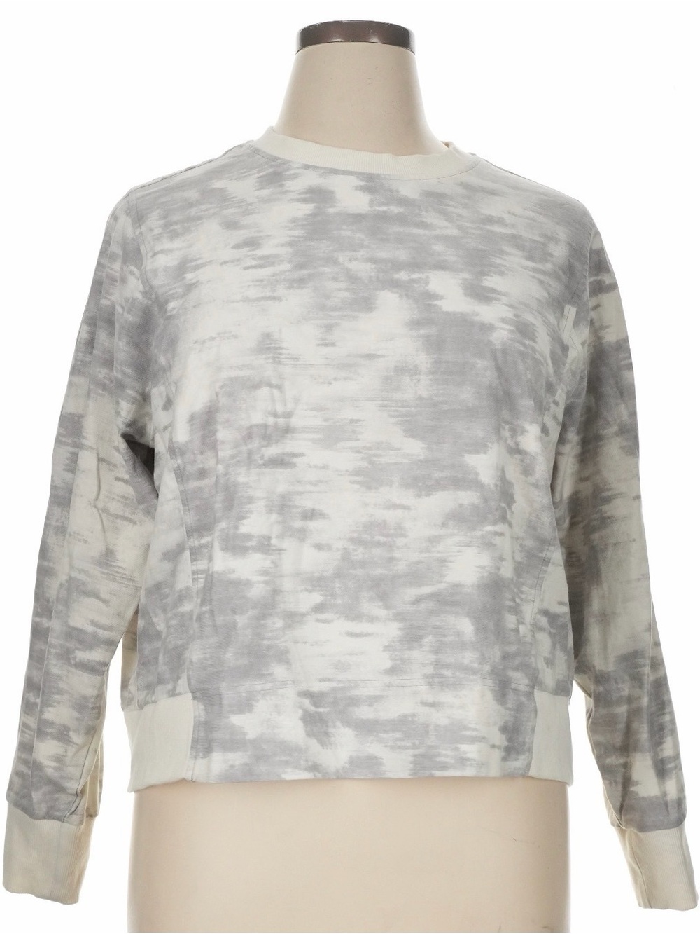 Athleta Farallon Gray Marble Crew Sweatshirt - XL
